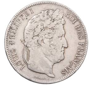 5 франков 1841 года W Франция — Фото №2