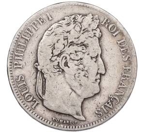 5 франков 1837 года W Франция — Фото №2