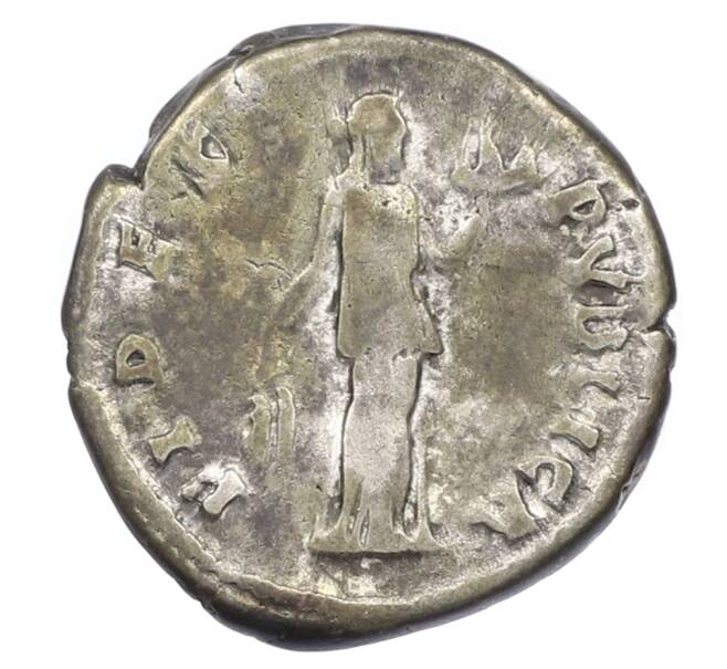 Монета Денарий 136 года Римская Империя — Адриан (Артикул: K10-10697) — Фото №2