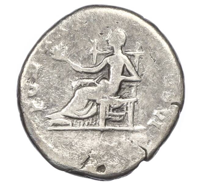 Монета Денарий 75 года Римская Империя — Веспасиан (Артикул: K10-10698) — Фото №2