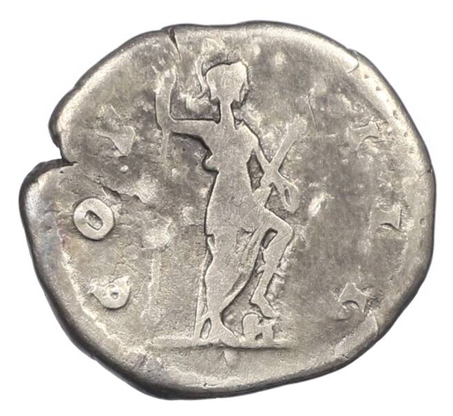 Монета Денарий 125-128 года Римская Империя — Адриан (Артикул: K10-10699) — Фото №2
