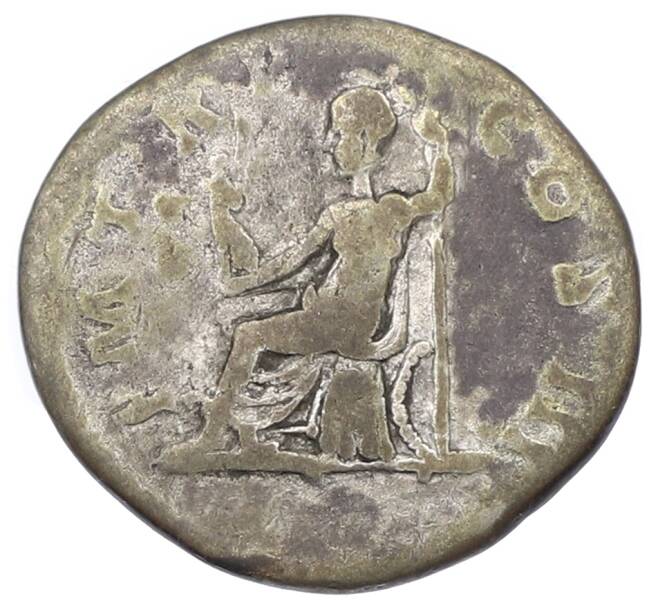 Монета Денарий 119-122 года Римская Империя — Адриан (Артикул: K10-10700) — Фото №2