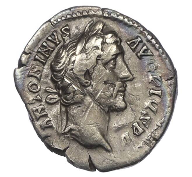 Монета Денарий 145-161 года Римская Империя — Антонин Пий (Артикул: K10-10701) — Фото №1
