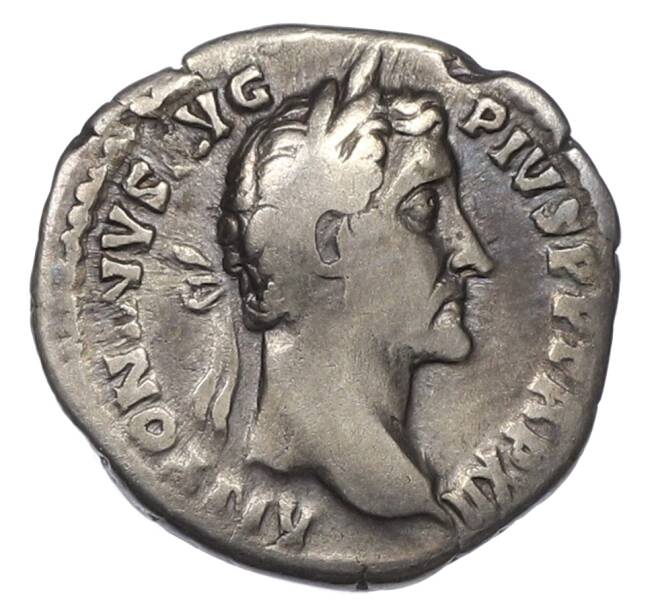 Монета Денарий 148-149 года Римская Империя — Антонин Пий (Артикул: K10-10707) — Фото №1