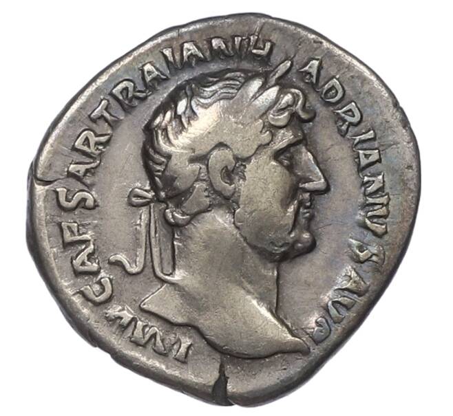 Монета Денарий 119-122 года Римская Империя — Адриан (Артикул: K10-10716) — Фото №1