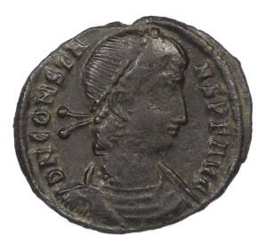 AE3 348-350 года Римская Империя — Констант — Фото №1