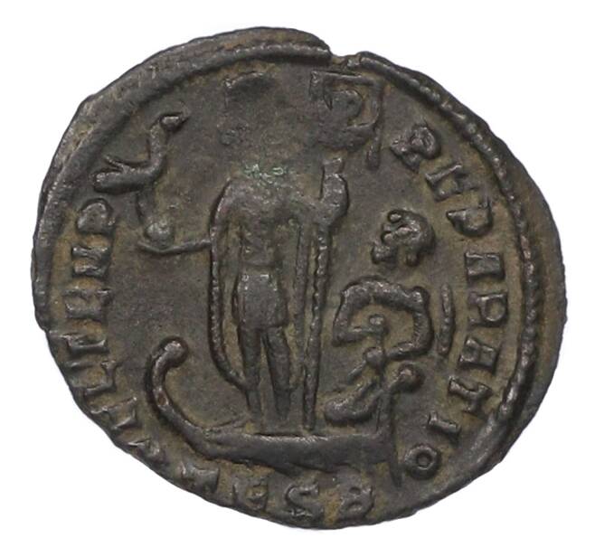 Монета AE3 348-350 года Римская Империя — Констант (Артикул: K10-10725) — Фото №2