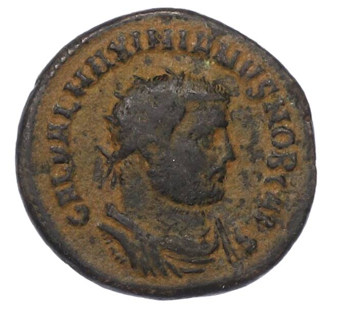 Монета AE3 (Фракция антониниана) 293-297 года Римская Империя — Диоклетиан (Артикул: K10-10758) — Фото №1