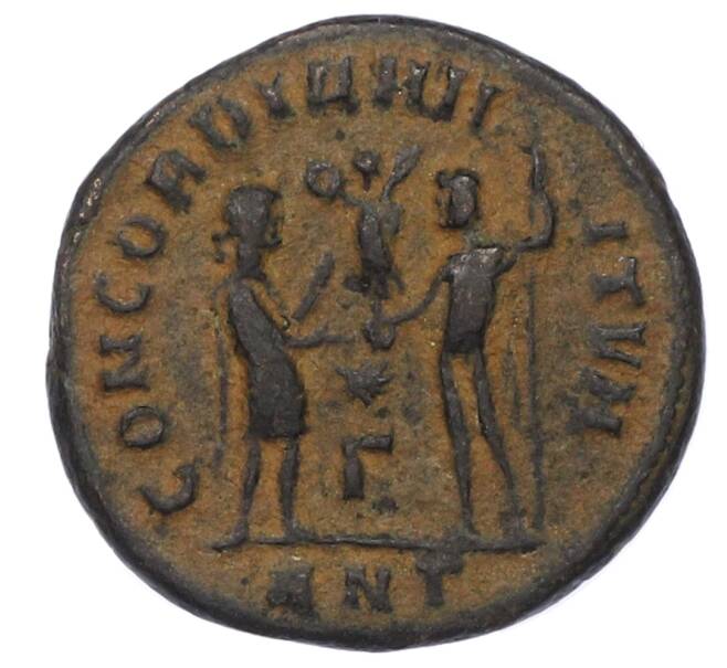 Монета AE3 (Фракция антониниана) 293-297 года Римская Империя — Диоклетиан (Артикул: K10-10758) — Фото №2
