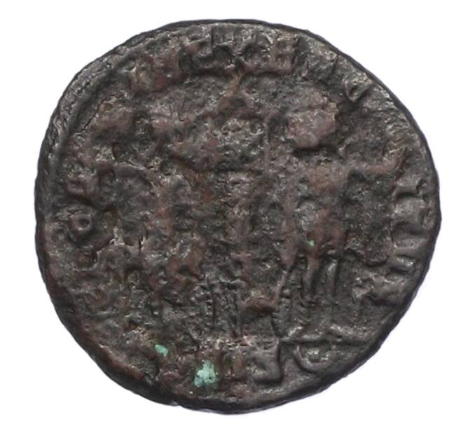 Монета AE4 337-340 года Римская Империя — Константин II (Артикул: K10-10760) — Фото №2