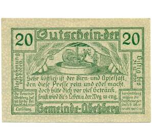 20 геллеров 1920 года Австрия — Абецберг (Нотгельд) — Фото №2