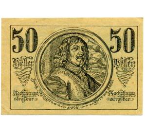 50 геллеров 1920 года Австрия — Община Санкт-Георген-ам-Толлет (Нотгельд) — Фото №1