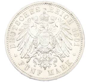 5 марок 1901 года Германия (Пруссия) «200-летие Пруссии» — Фото №2