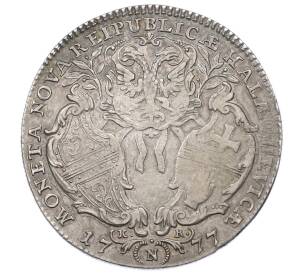 1/2 талера 1777 года Швебиш-Халль — Фото №2