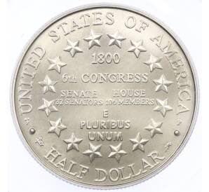 1/2 доллара (50 центов) 2001 года P США «Центр посещения Капитолия» в слабе PCGS (MS69) — Фото №2