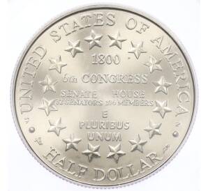 1/2 доллара (50 центов) 2001 года P США «Центр посещения Капитолия» в слабе PCGS (MS69) — Фото №2