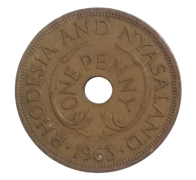 Монета 1 пенни 1963 года Родезия и Ньясаленд (Артикул M2-33940)