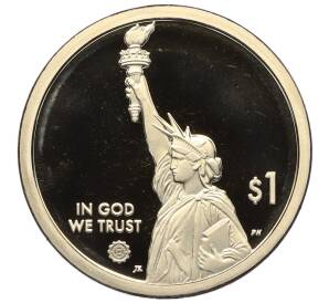 1 доллар 2019 года S США «Американские инновации — Сад попечителей» — Фото №2