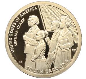 1 доллар 2020 года S США «Американские инновации — Септима Пуансетт Кларк» — Фото №1