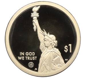 1 доллар 2021 года S США «Американские инновации — Первый государственный университет» — Фото №2