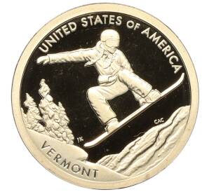 1 доллар 2022 года S США «Американские инновации — Сноуборд» — Фото №1