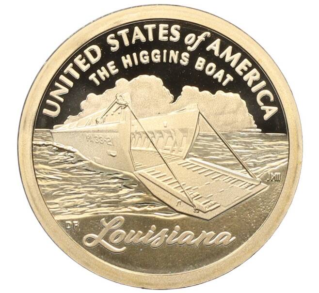 Монета 1 доллар 2023 года S США «Американские инновации — Десантный катер» (Артикул: K4-1031) — Фото №1