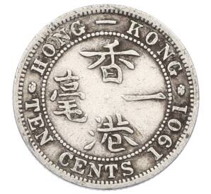 10 центов 1901 года Гонконг — Фото №1