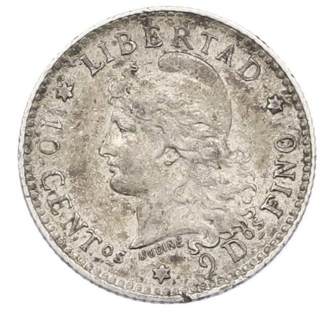 Монета 10 сентаво 1883 года Аргентина (Артикул: K4-1046) — Фото №2