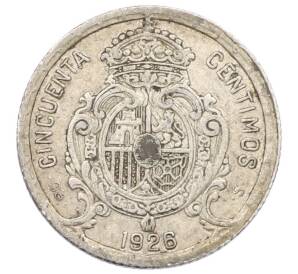 50 сентимо 1926 года Испания — Фото №1