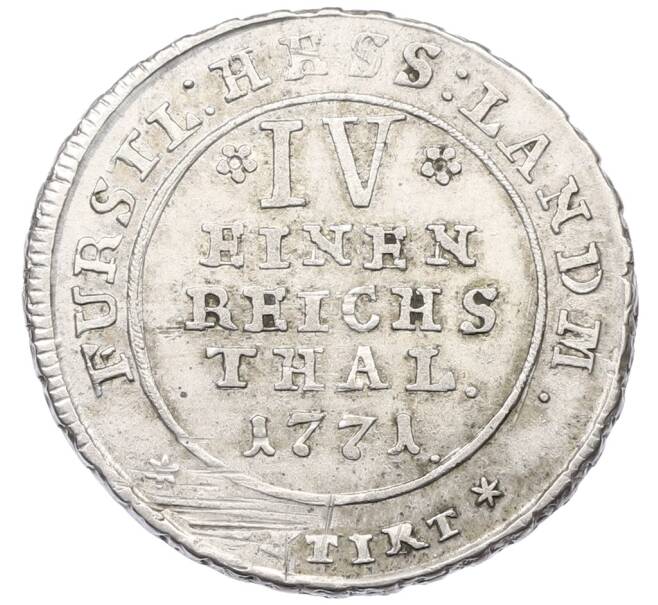 Монета 1/6 талера 1771 года Гессен-Кассель (Артикул: K4-1057) — Фото №2