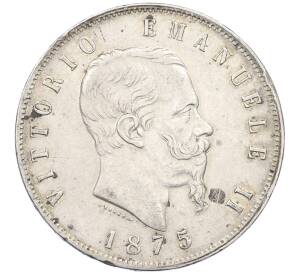 5 лир 1875 года M Италия — Фото №1