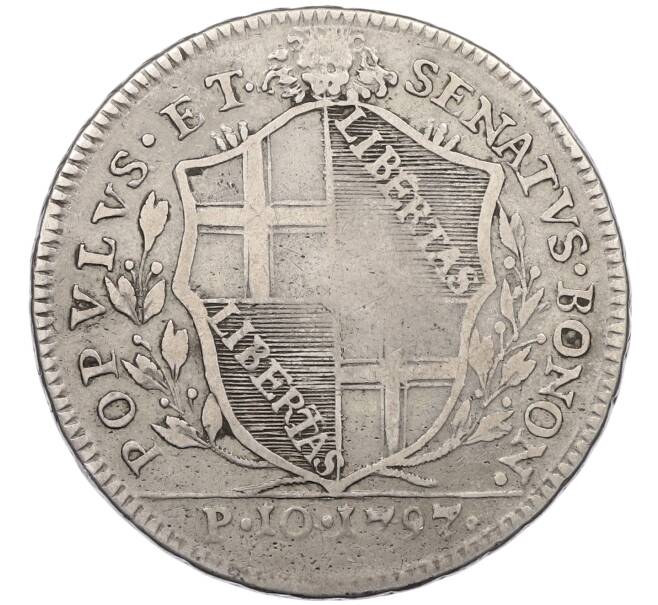 Монета 1 скудо (10 паоли) 1797 года Болонья (Артикул: K4-1072) — Фото №2