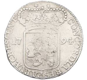 1 серебряный дукат 1794 года Голландская республика — провинция Зеландия — Фото №2