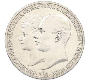 2 марки 1904 года Германия (Мекленбург-Шверин) «Свадьба Герцога Фридриха Франца IV» — Фото №1