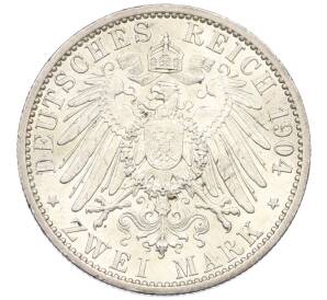 2 марки 1904 года Германия (Мекленбург-Шверин) «Свадьба Герцога Фридриха Франца IV» — Фото №2