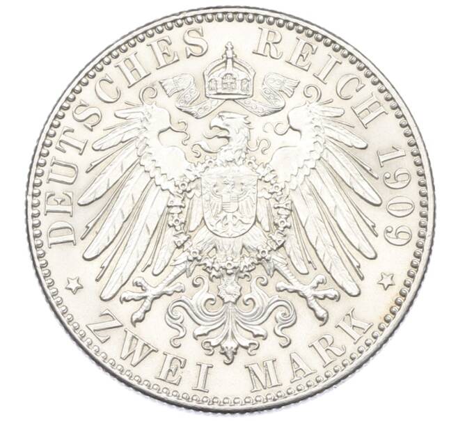 Монета 2 марки 1909 года Германия (Саксония) «500 лет Лейпцигскому университету» (Артикул: K4-1084) — Фото №2