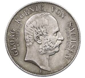 2 марки 1904 года Германия (Саксония) «Смерть Георга Саксонского» — Фото №1