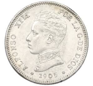 2 песеты 1905 года Испания — Фото №1