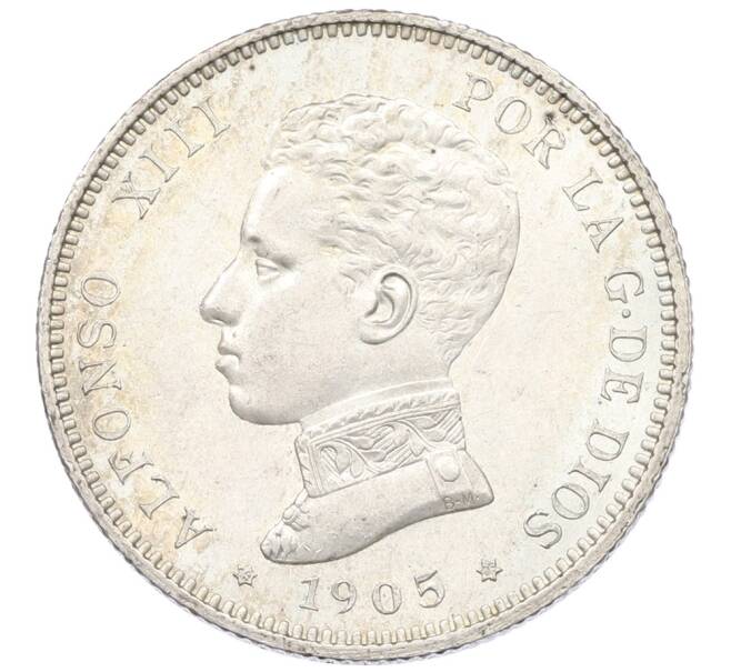 Монета 2 песеты 1905 года Испания (Артикул: K4-1099) — Фото №1