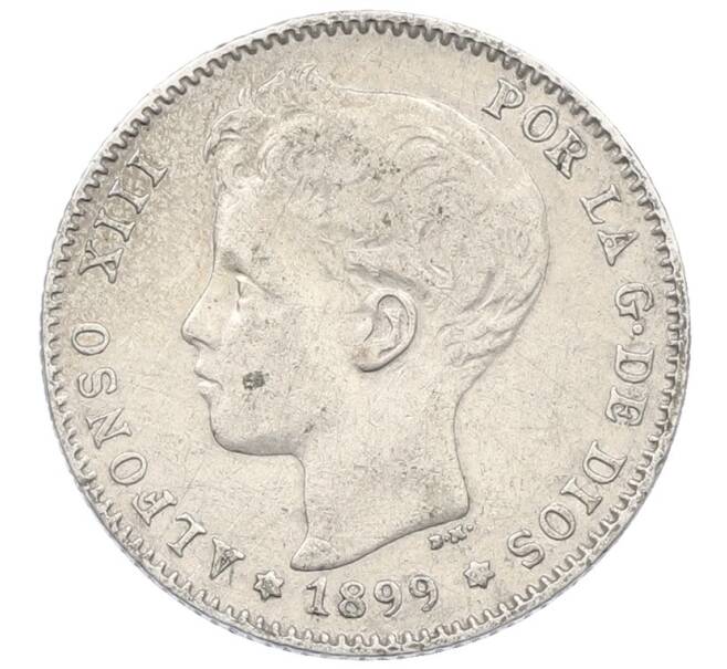 Монета 1 песета 1899 года Испания (Артикул: K4-1133) — Фото №1