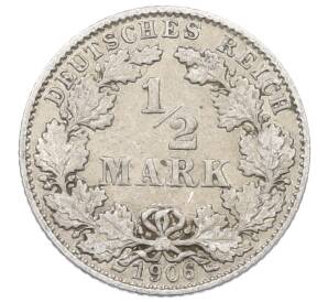 1/2 марки 1906 года D Германия — Фото №1