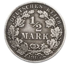 1/2 марки 1907 года A Германия — Фото №1