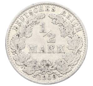 1/2 марки 1909 года A Германия — Фото №1
