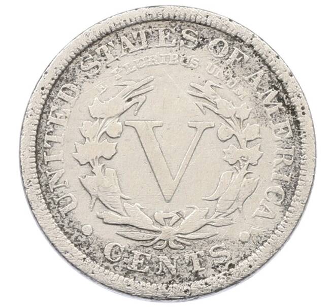 Монета 5 центов 1907 года США (Артикул: K4-1155) — Фото №2