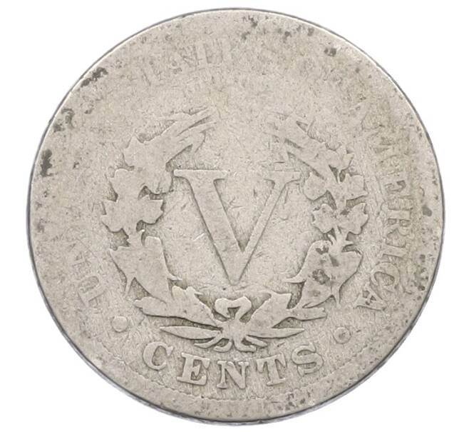 Монета 5 центов 1890 года США (Артикул: K4-1158) — Фото №2