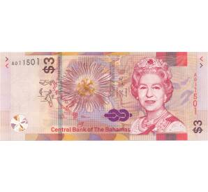 3 доллара 2019 года Багамские острова — Фото №1