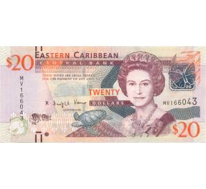 20 долларов 2008 года Восточные Карибы — Фото №1