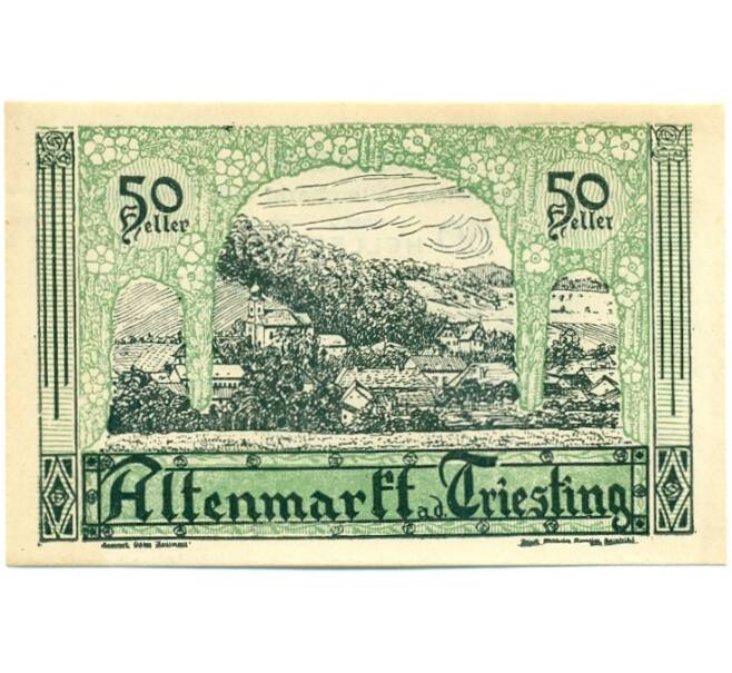 Банкнота 50 геллеров 1920 года Австрия — Коммуна Альтенмаркт (Нотгельд) (Артикул: B2-15241) — Фото №1