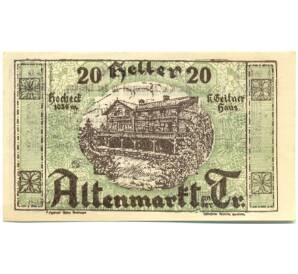 20 геллеров 1920 года Австрия — Коммуна Альтенмаркт (Нотгельд) — Фото №1
