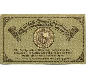 50 геллеров 1920 года Австрия — Аллентштайг (Нотгельд) — Фото №2